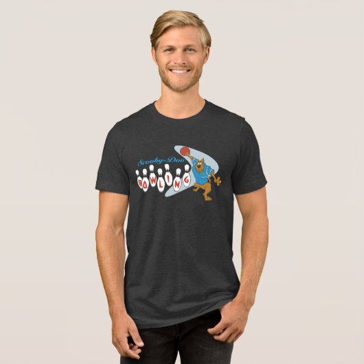 Scooby-Doo Bowling Tri-Blend Shirt (Voorkant volledig)