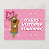 Scooby-Doo Butterfly Kisses Briefkaart (Voorkant)