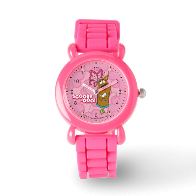 Scooby-Doo Butterfly Kisses Horloge (Voorkant)