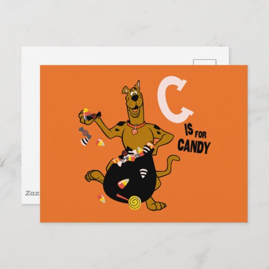 Scooby-Doo | C is voor Snoep Briefkaart (Voorkant / Achterkant)