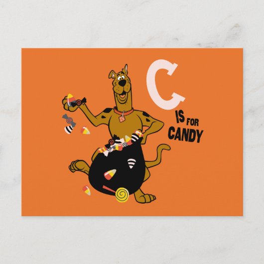 Scooby-Doo | C is voor Snoep Briefkaart (Voorkant)