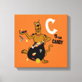 Scooby-Doo | C is voor Snoep Canvas Afdruk (Voorkant)