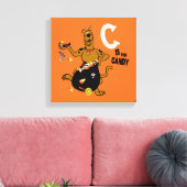 Scooby-Doo | C is voor Snoep Canvas Afdruk (Insitu (Woonkamer))