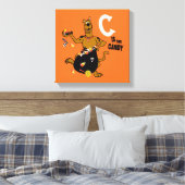 Scooby-Doo | C is voor Snoep Canvas Afdruk (Insitu (Slaapkamer))