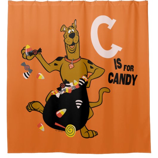 Scooby-Doo | C is voor Snoep Douchegordijn (Voorkant)