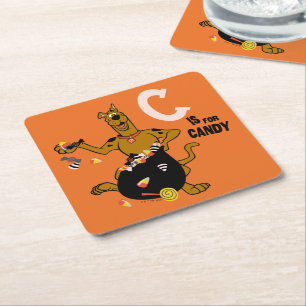 Scooby-Doo   C is voor Snoep Kartonnen Onderzetters