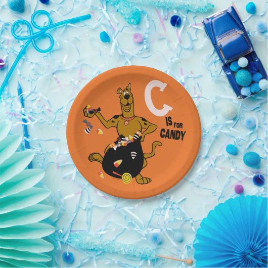 Scooby-Doo | C is voor Snoep Papieren Bordje (Feest)