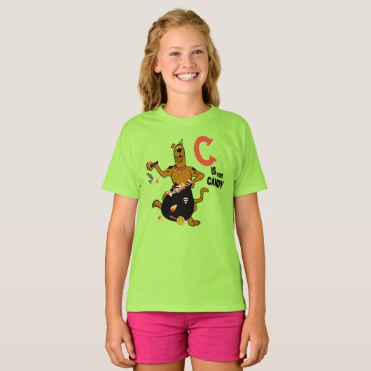 Scooby-Doo | C is voor Snoep T-shirt (Voorkant volledig)