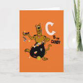 Scooby-Doo | C staat voor Candy Kaart (Voorkant)