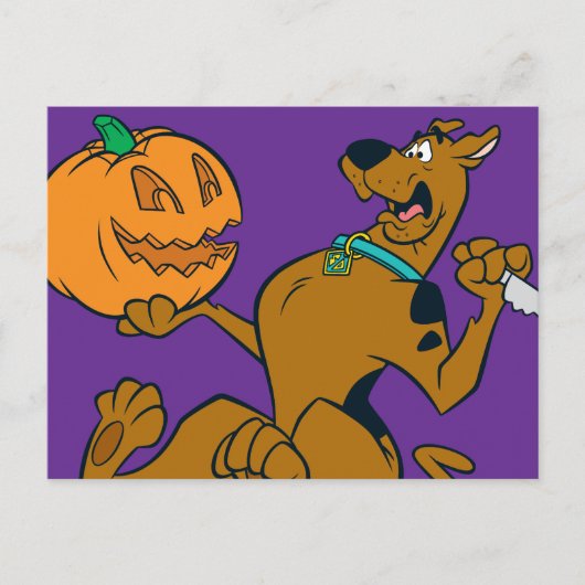 Scooby-Doo Carving Pumpkin Briefkaart (Voorkant)