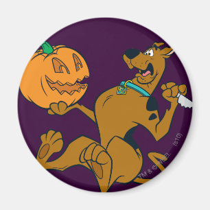 Scooby-Doo Carving Pumpkin Magneet