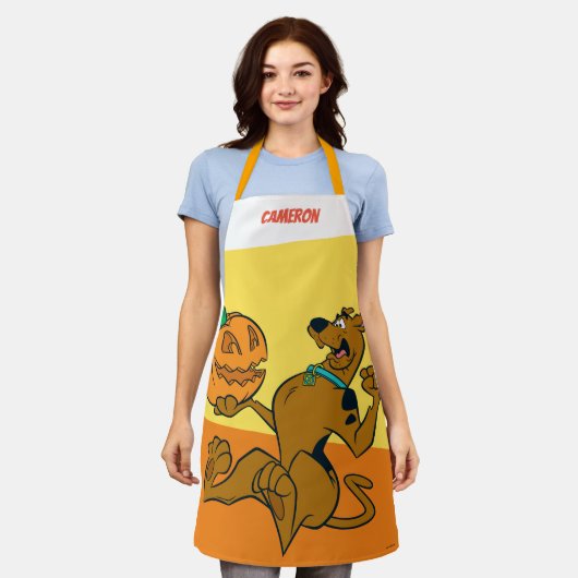 Scooby-Doo Carving Pumpkin Schort (Gedragen)