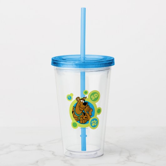 Scooby-Doo Circles SD Badge Acryl Drinkbeker (Voorkant)