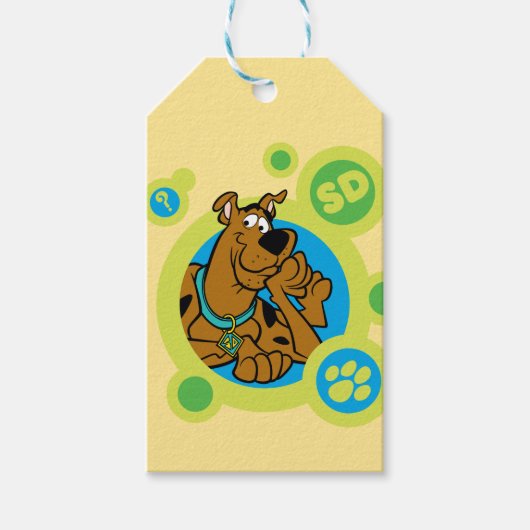 Scooby-Doo Circles SD Badge Cadeaulabel (Voorkant)