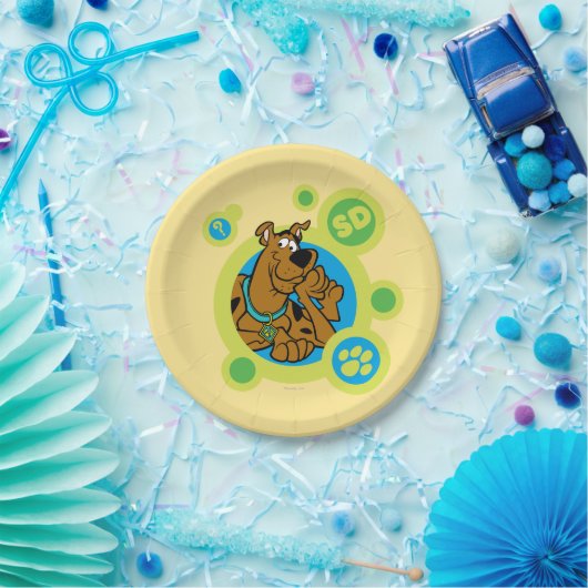 Scooby-Doo Circles SD Badge Papieren Bordje (Feest)