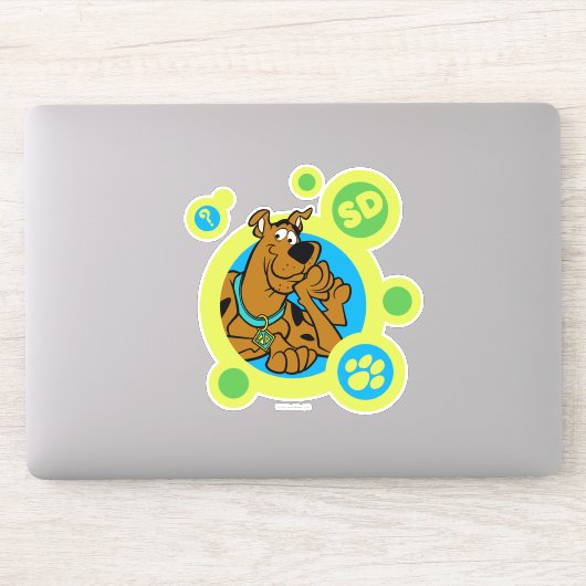 Scooby-Doo Circles SD Badge Sticker (Computer)
