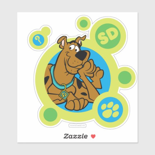 Scooby-Doo Circles SD Badge Sticker (Vel)