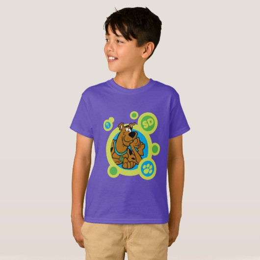 Scooby-Doo Circles SD Badge T-shirt (Voorkant volledig)