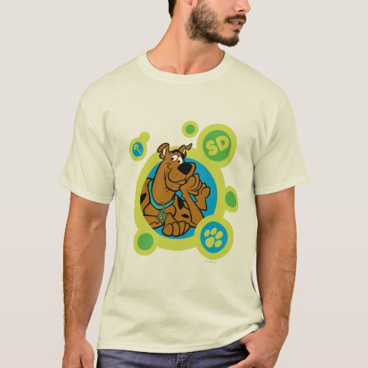 Scooby-Doo Circles SD Badge T-shirt (Voorkant)