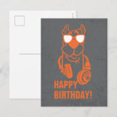 Scooby-Doo "Crazy Cool" hoofdtelefoon Grafisch Briefkaart (Voorkant / Achterkant)