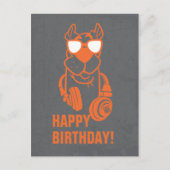 Scooby-Doo "Crazy Cool" hoofdtelefoon Grafisch Briefkaart (Voorkant)