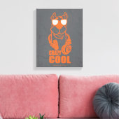 Scooby-doo "Crazy Cool" hoofdtelefoon Grafisch Canvas Afdruk (Insitu (Woonkamer))