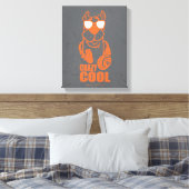 Scooby-doo "Crazy Cool" hoofdtelefoon Grafisch Canvas Afdruk (Insitu (Slaapkamer))