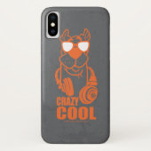 Scooby-Doo "Crazy Cool" hoofdtelefoon Grafisch Case-Mate iPhone Case (Achterkant)
