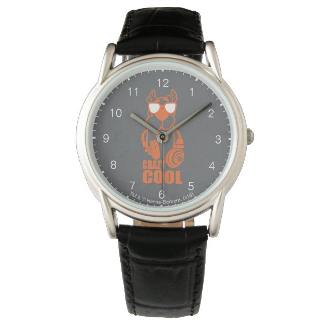 Scooby-Doo "Crazy Cool" hoofdtelefoon Grafisch Horloge (Voorkant)