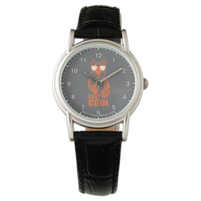 Scooby-Doo "Crazy Cool" hoofdtelefoon Grafisch Horloge (Voorkant)