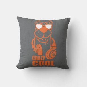Scooby-Doo "Crazy Cool" hoofdtelefoon Grafisch Kussen