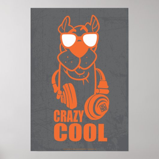 Scooby-Doo "Crazy Cool" hoofdtelefoon Grafisch Poster (Voorkant)
