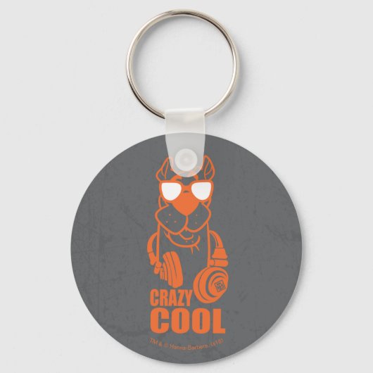 Scooby-Doo "Crazy Cool" hoofdtelefoon Grafisch Sleutelhanger (Voorkant)