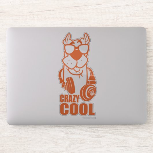 Scooby-Doo "Crazy Cool" hoofdtelefoon Grafisch Sticker (Computer)