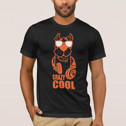 Scooby-doo "Crazy Cool" hoofdtelefoon Grafisch T-shirt (Voorkant)