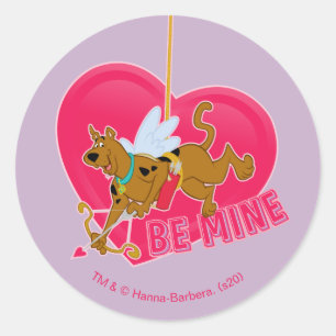 Scooby-doo-cupid - BE-mijn Ronde Sticker