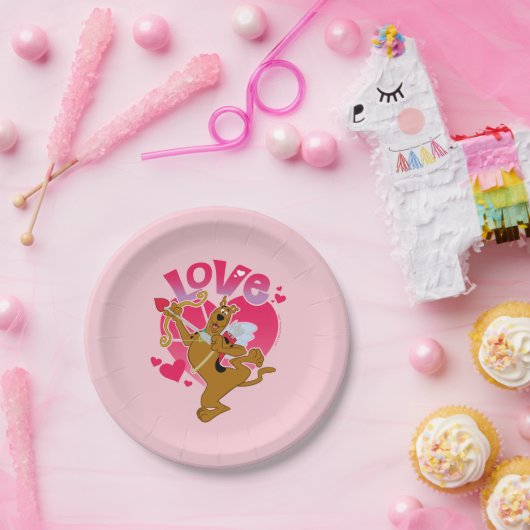 Scooby-Doo Cupid - Love Papieren Bordje (Feest)