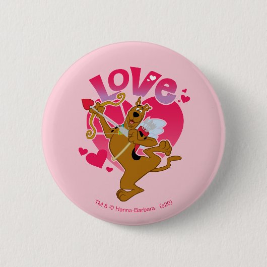 Scooby-Doo Cupid - Love Ronde Button 5,7 Cm (Voorkant)