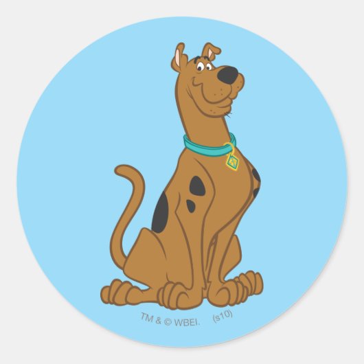 Scooby-Doo Cuter Than Cute Ronde Sticker (Voorkant)