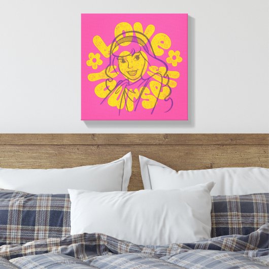Scooby-Doo | Daphne Love Yourself Canvas Afdruk (Insitu (Slaapkamer))