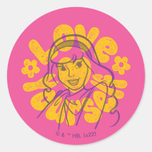 Scooby-Doo Daphne Love Yourself Ronde Sticker