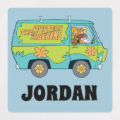 Scooby-Doo | De Mystery Machine | Jouw namen toevo Labels (Design 2)