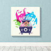 Scooby-Doo | De onbevreesde Mystery Machine Canvas Afdruk (Insitu (Houten vloer))