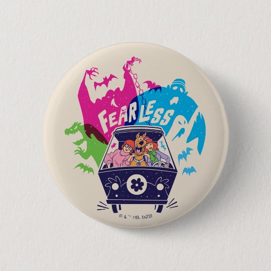 Scooby-Doo | De onbevreesde Mystery Machine Ronde Button 5,7 Cm (Voorkant)