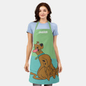 Scooby-doo dia met tongue out schort (Gedragen)