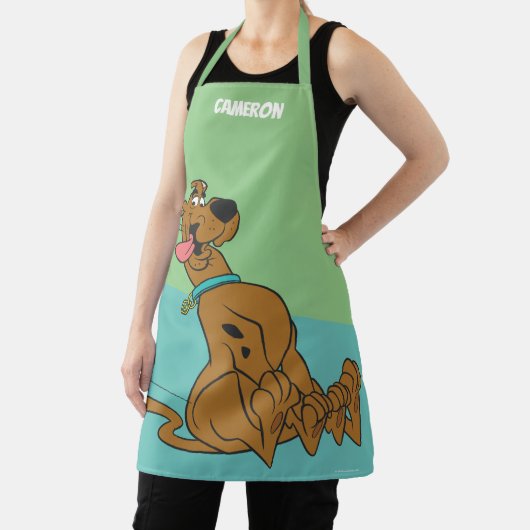 Scooby-doo dia met tongue out schort (Insitu)