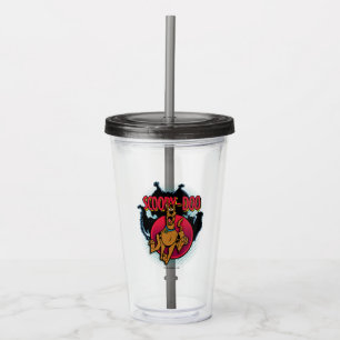 Scooby-doo die van geesten grafisch loopt acryl drinkbeker