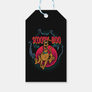 Scooby-Doo die van Grafische Spoken loopt Cadeaulabel