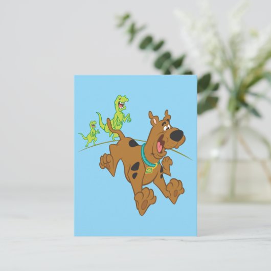 Scooby-Doo Dinosaur Escape Briefkaart (Staand voorkant)