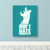 Scooby-Doo "Don't Hate, Congratulate" Graphic Canvas Afdruk (Insitu (Houten vloer))